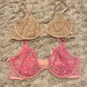 NWOT Victoria’s Secret Unlined Demi Bras